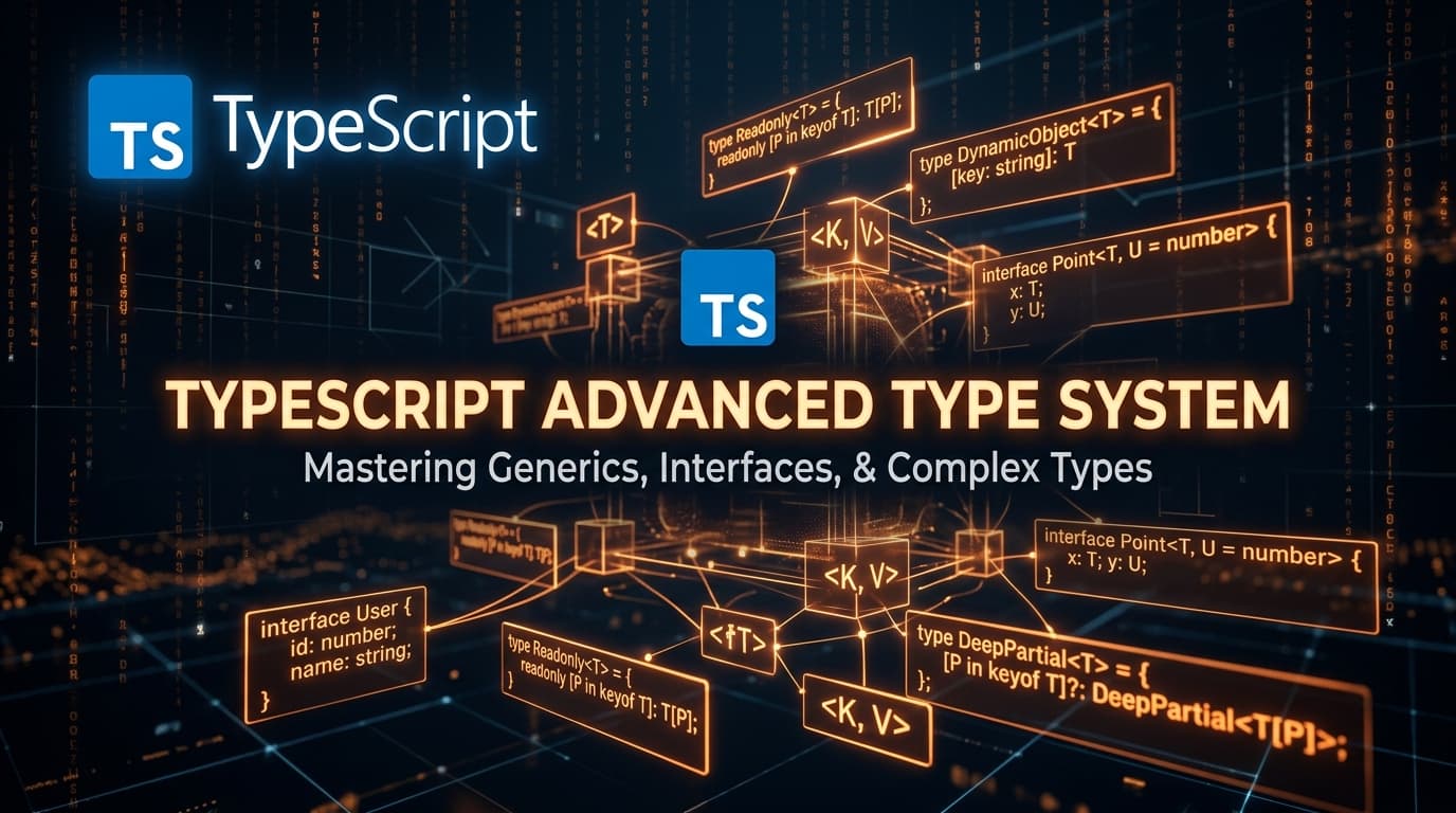 TypeScript advanced type system with generics and conditional types