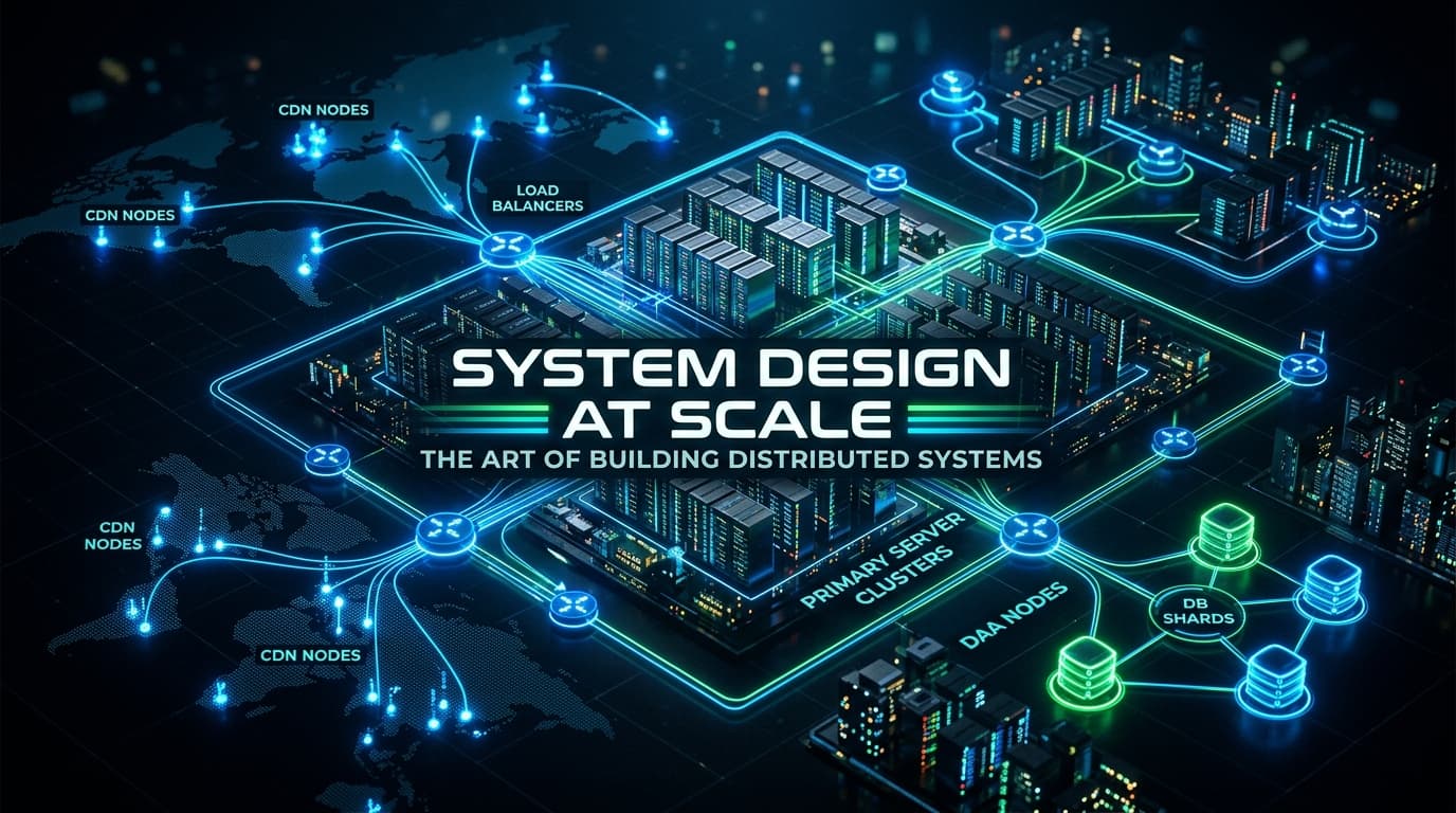 Distributed system design architecture diagram at scale